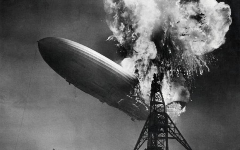 Hindenburg Airship Disaster Fire